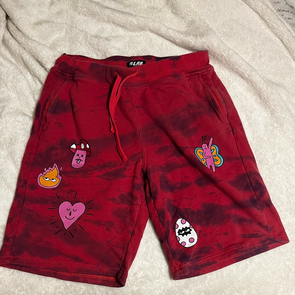 A-Lab Wavelength Pink & Blue Tie Dye Sweat Shorts